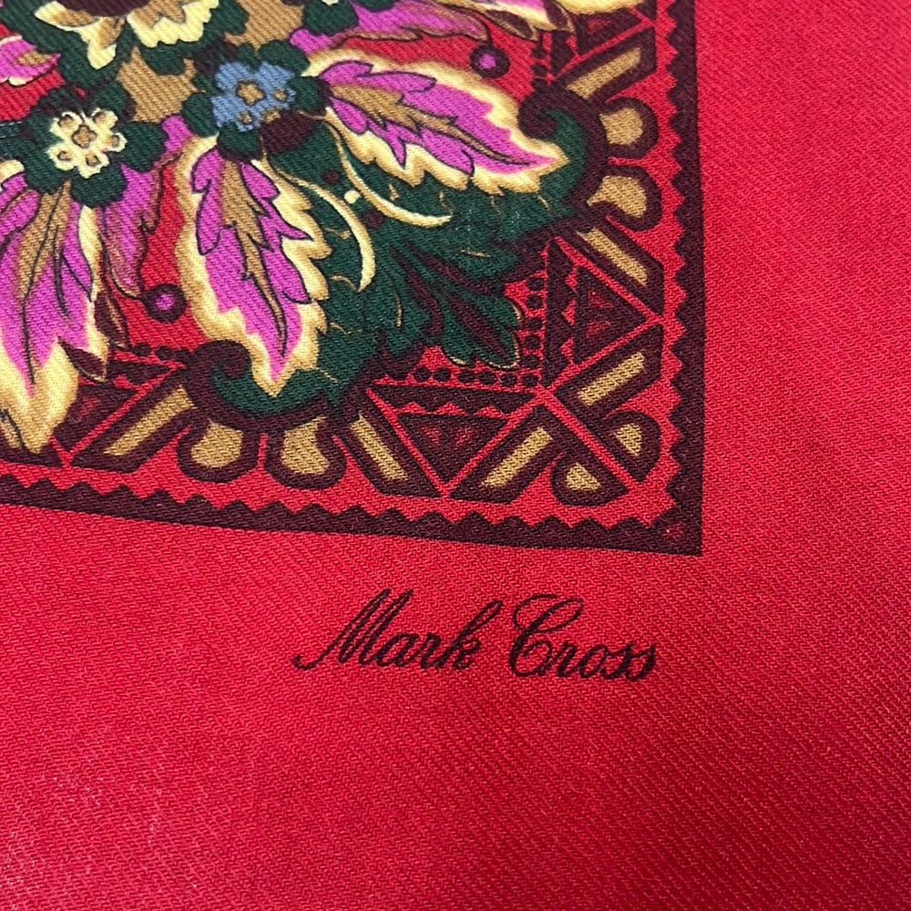 Mark cross silk/ wool oversized scarf